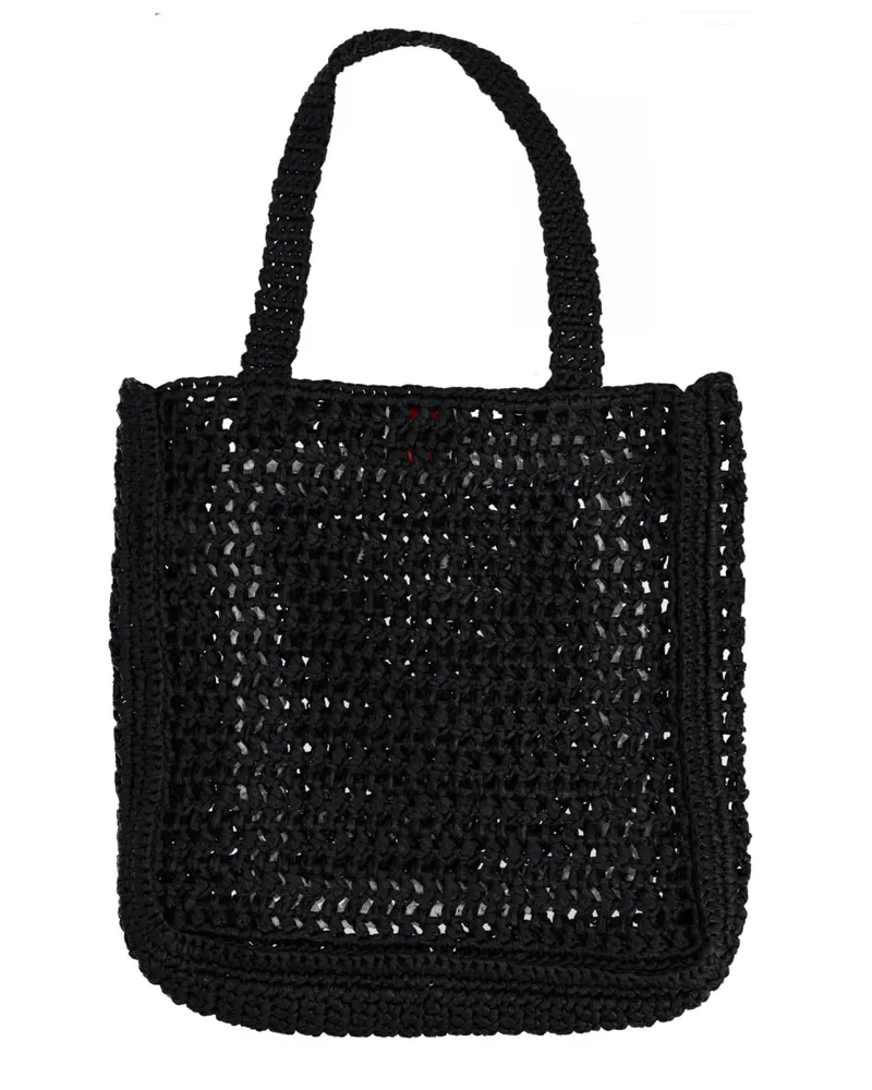 Casablanca Paris Women's Tote Bag With Logo Black Viscose Handbags Hand Black
