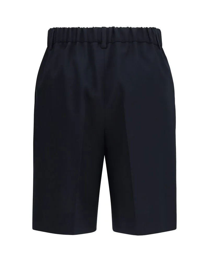 Gucci Women Black Cotton Bermuda Shorts Black