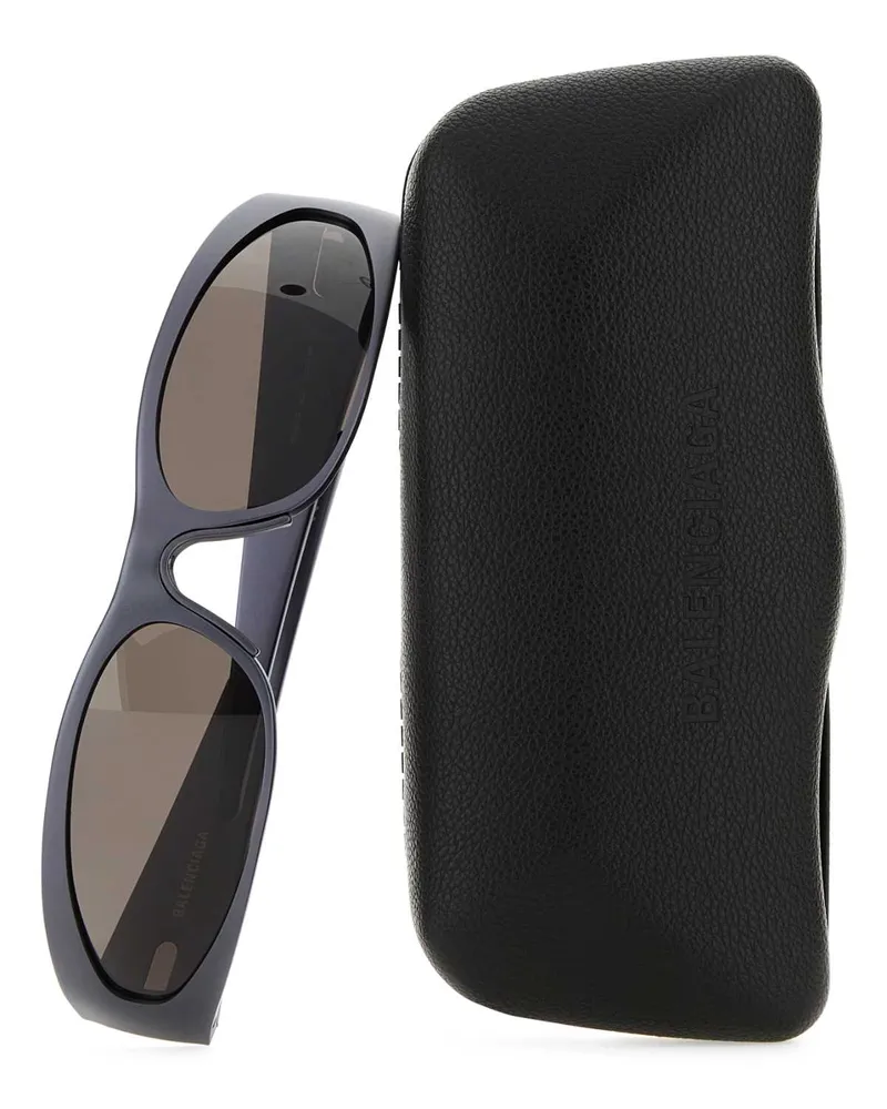 Balenciaga 1452 Exterior: Aluminum Occhiali Da Sole Sunglasses Gray