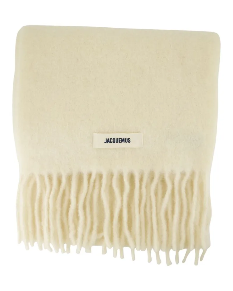 Jacquemus Unisex Lecharpe Carro -  Wool White Accessories Scarves White