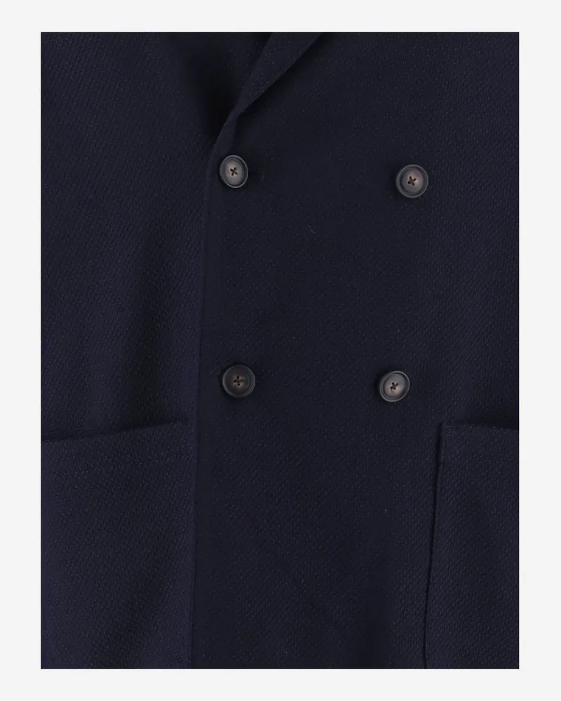 HUGO BOSS Stretch Virgin Wool Blend Jacket — Navy Navy