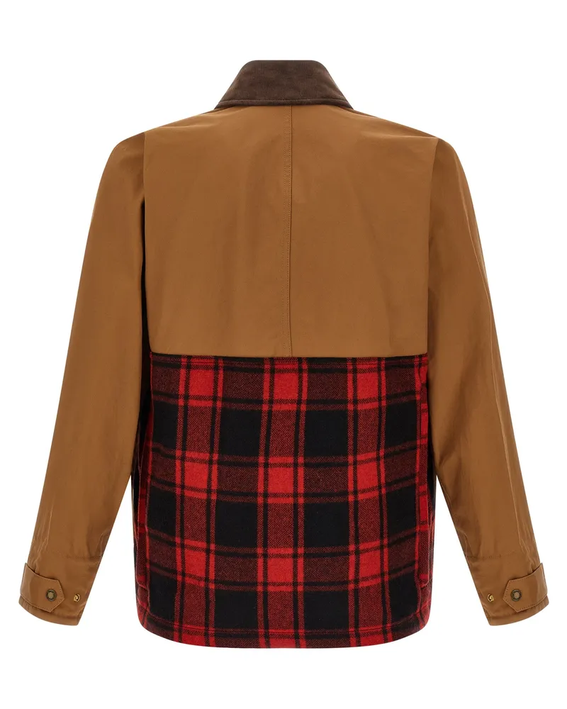 Junya Watanabe Men's Brown Cotton Shell Jacket Clothing Brown