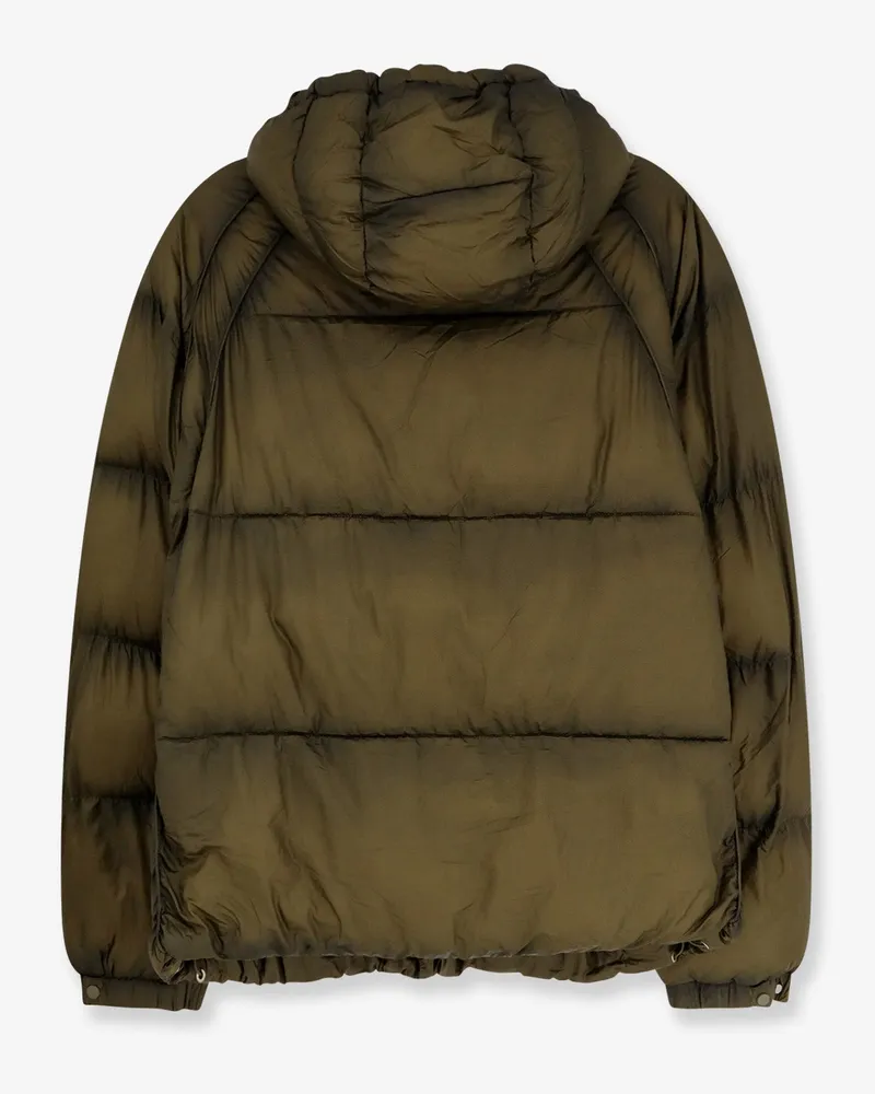 REPRESENT Men's Padded And Quilted Down Jacket Green Nylon Green
