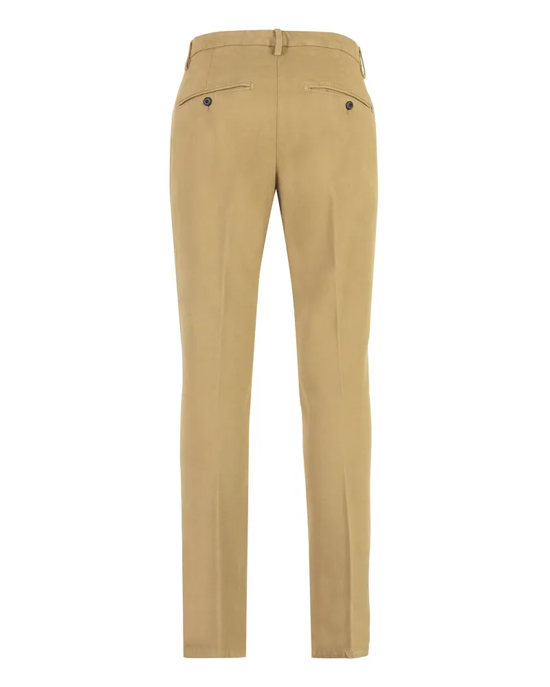 Dondup Men's Gaubert Cotton Chino Trousers Camel Elastane Chinos Camel