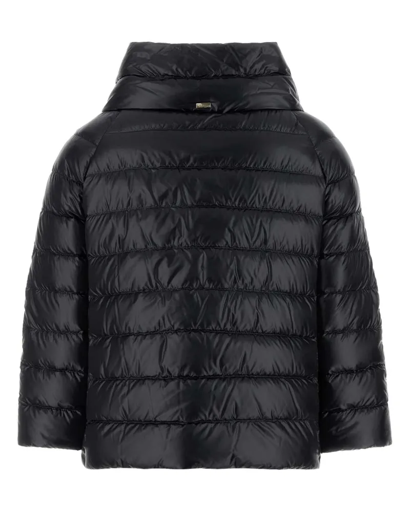 Herno Women's Black Nylon Down Jacket Nero Piumini Black