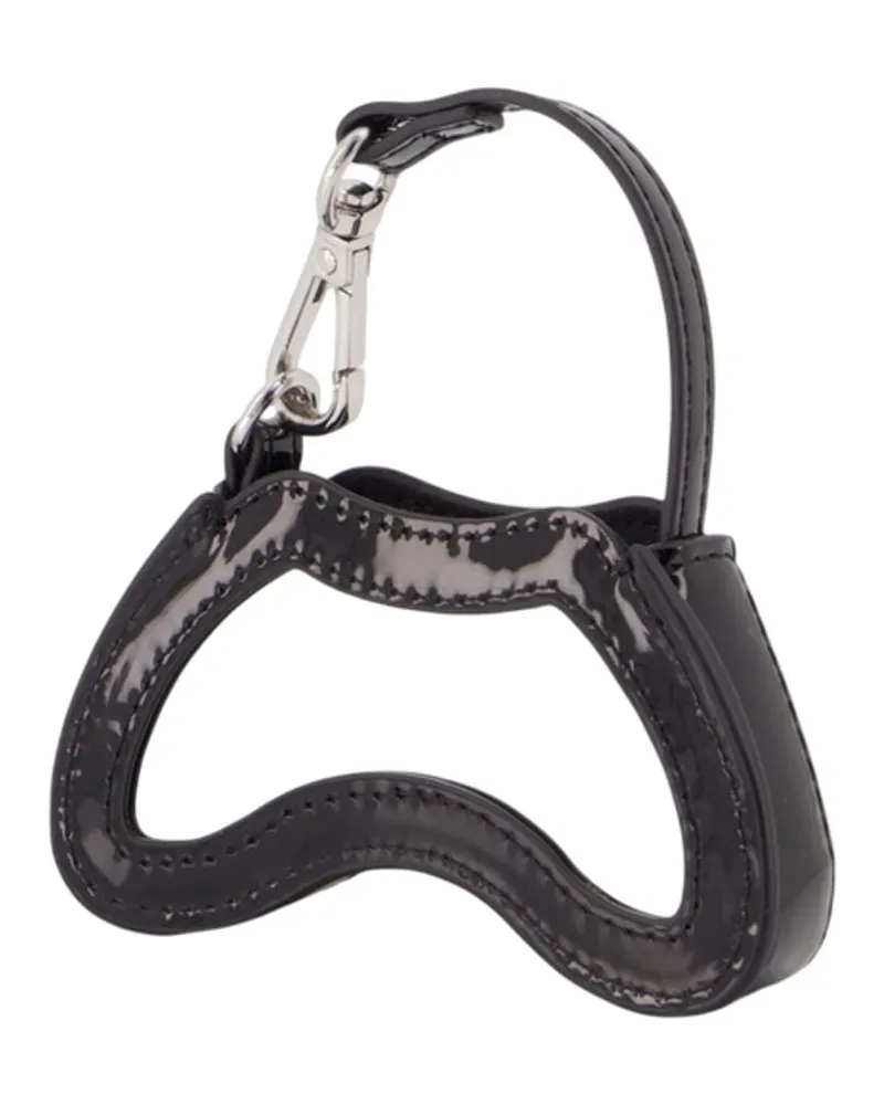 Diesel Women's Play Charm Synthetic Leather Black Faux Accessories Charms Black