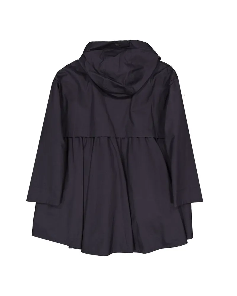 Herno Women's Blue Cotton Shell Jacket Clothing Navy