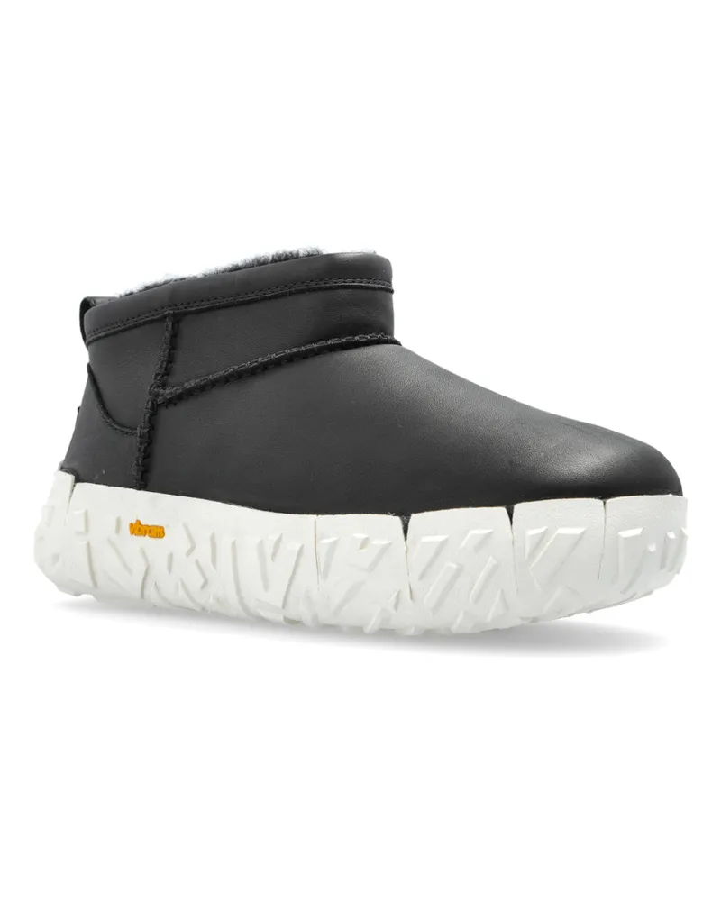 UGG Men's Australia Boot Black Leather Black