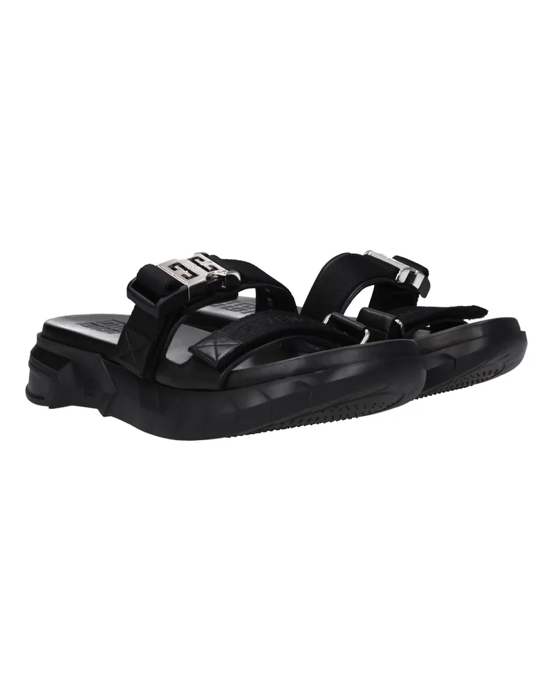 Givenchy Men's Black Fabric Slippers Black