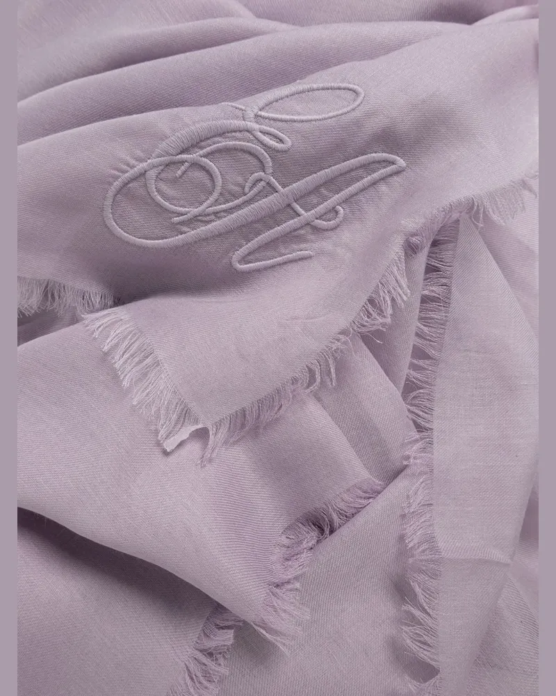 Emporio Armani Cashmere Blend Shawl — Lilac Lilac