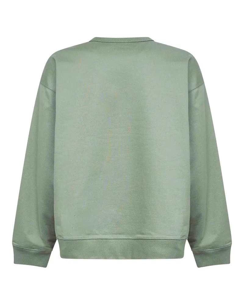 Dries van Noten Men Sweatshirt Sage Green Cotton Sweatshirts Sweater Green