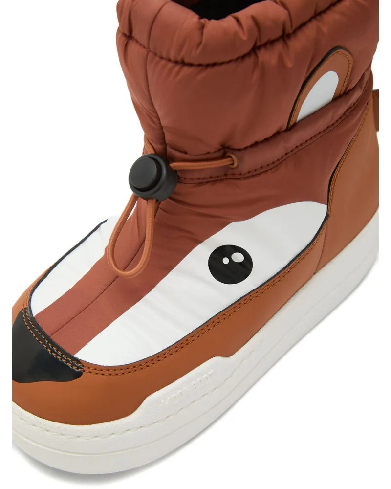 Moon Boot Kids Boots Park Tube Mid Brown Upper: Polyester Brown