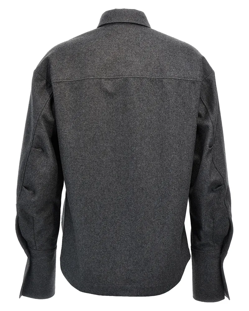 ATTICO Women's Gray Wool Blouse Gray