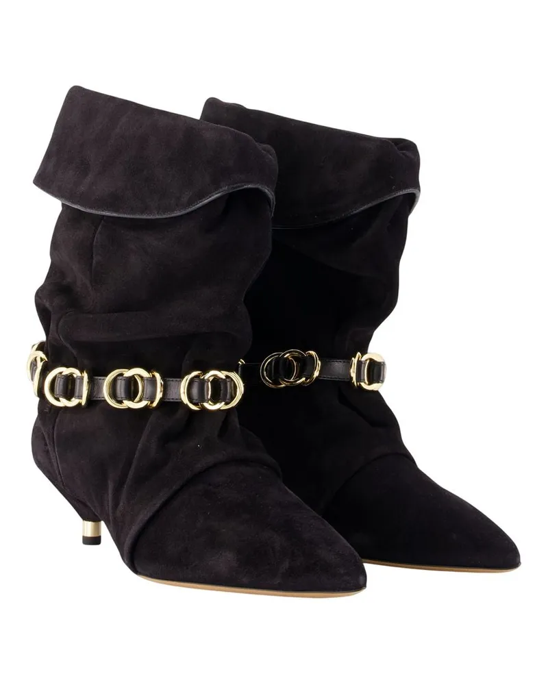 Isabel Marant Women's Ankle Boot Black Calfskin Black