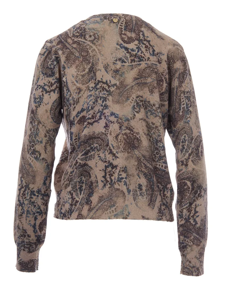Liu Jo Women's Cardigan Cashmere Blend Beige Viscose Cardigans Sweater Beige