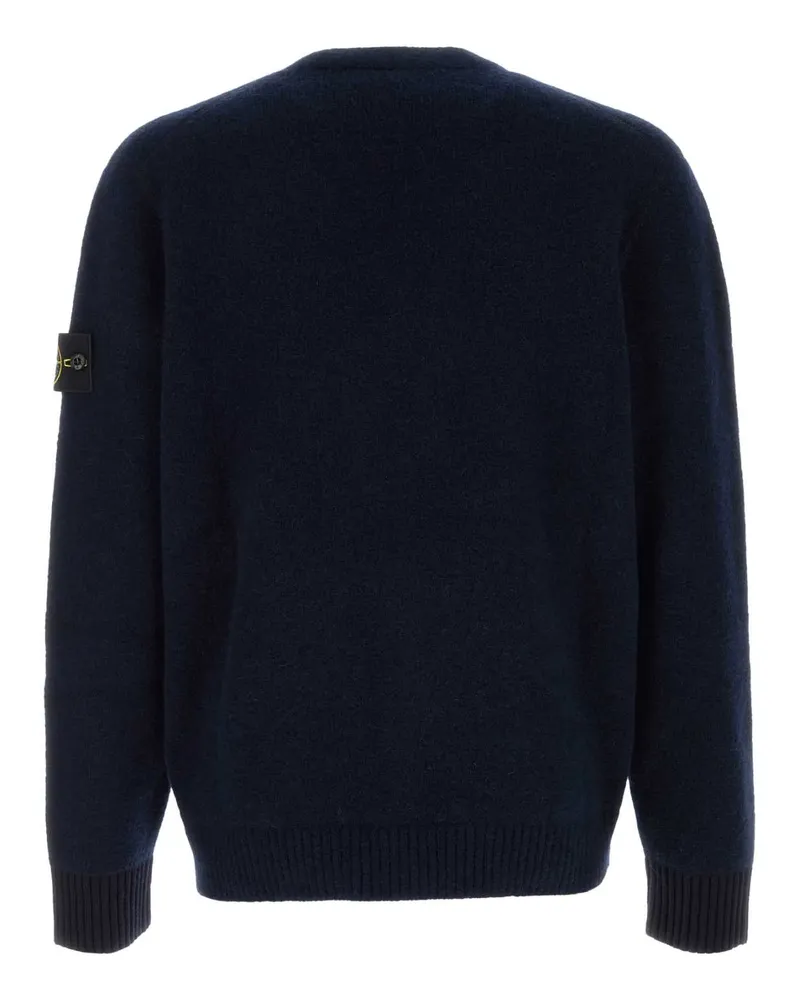 Stone Island Stretch Alpaca Blend Cardigan — Navy Navy