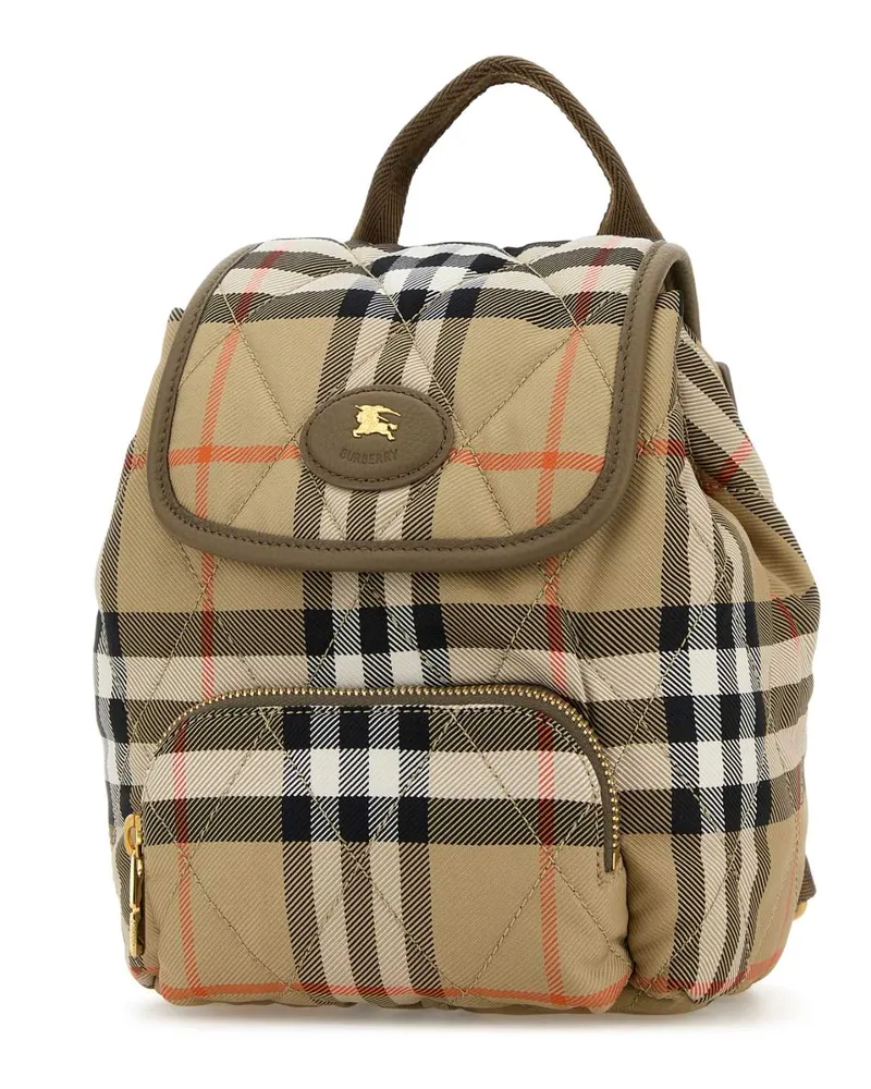 Burberry Women's Backpack Mini Beige Polyamide Beige