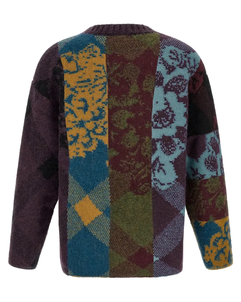 Dries van Noten Jacquard Wool and Alpaca Sweater — Multicolor Multicolor