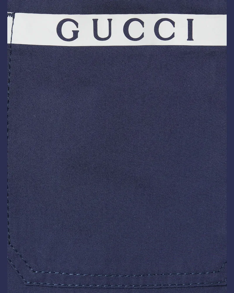 Gucci Boys' Cotton Pants Navy Trousers Navy