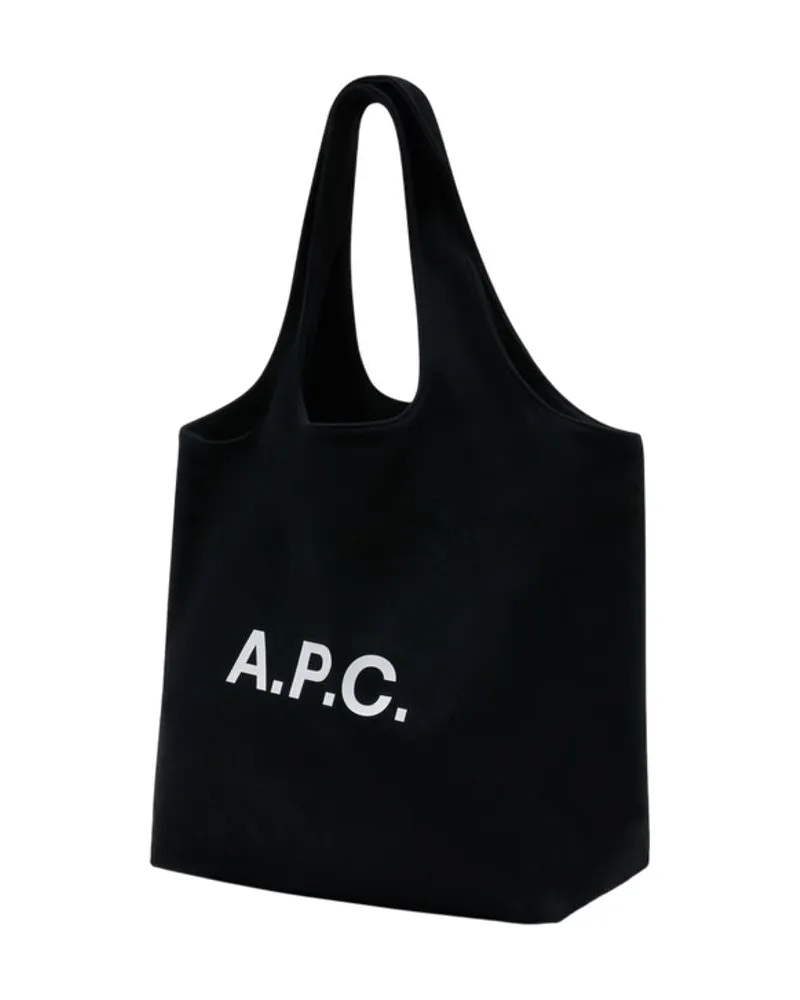 A.P.C. Women's Ninon Shopper Bag -  Wool Black Totes-Shopping-Bags Black