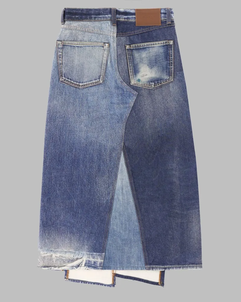 Our Legacy Organic Cotton Denim Skirt Denim
