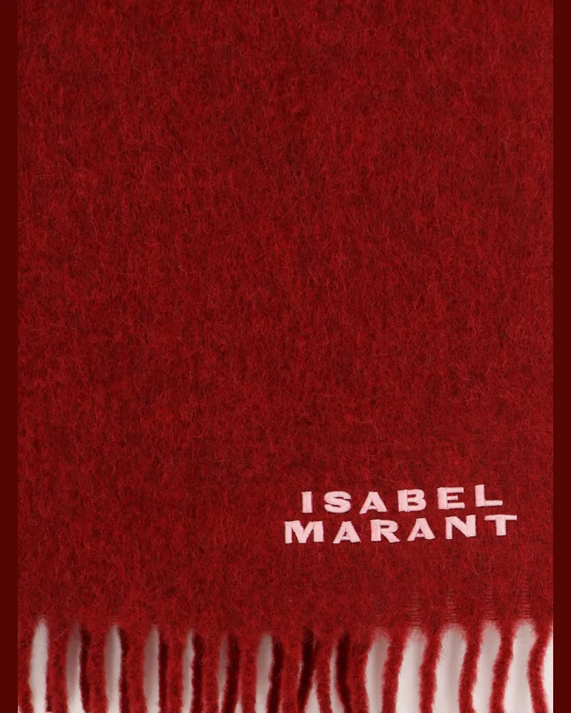 Isabel Marant Women's Scarf Alpaca Blend Red Scarfs Red