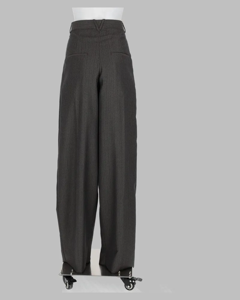 Bottega Veneta Slim-Fit Wool Trousers — Gray Gray