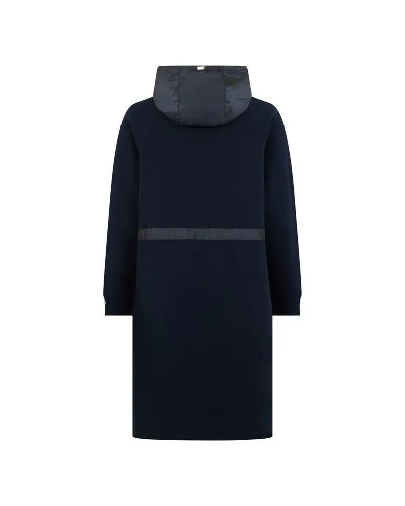 Herno Women's Blue Cotton Coat Clothing Navy