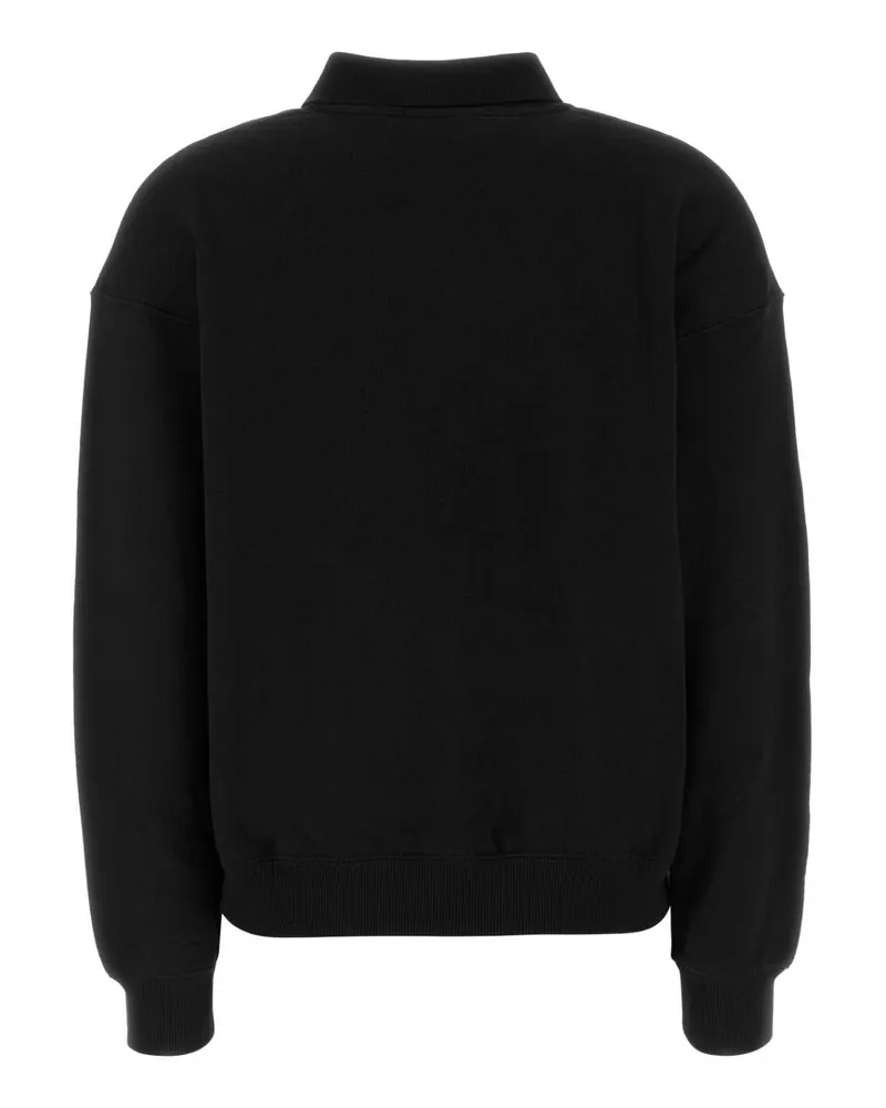 Ralph Lauren Logo-Embroidered Cotton Blend Polo Shirt — Black Black