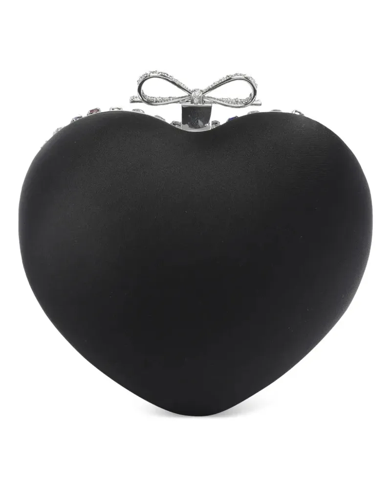 Self-Portrait Women's Heart-Shaped Mini Clutch Bag Ss26 W Black