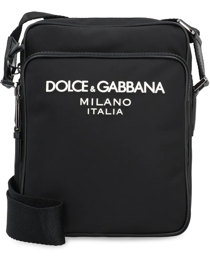 Dolce & Gabbana Men's Messenger Bag Nylon Black Acrylic Black