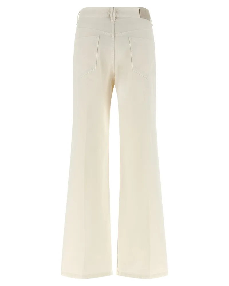 Brunello Cucinelli Cotton Relaxed Fit Jeans — White White