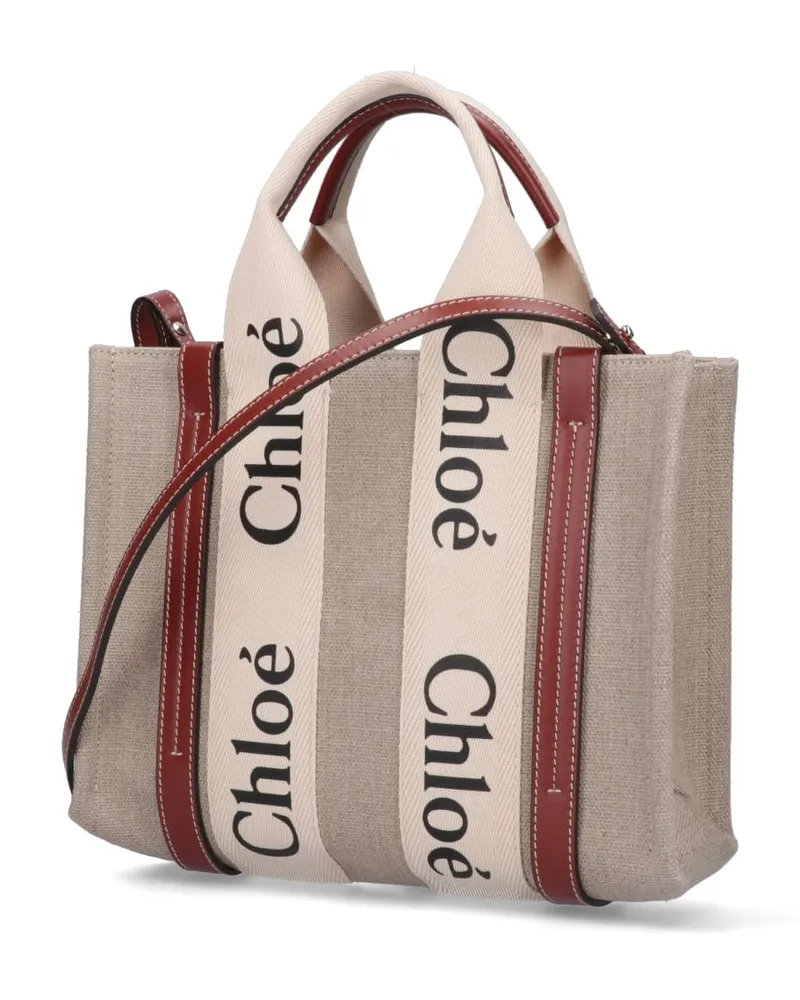 Chloé Women's Chloè Bags White Linen Gray