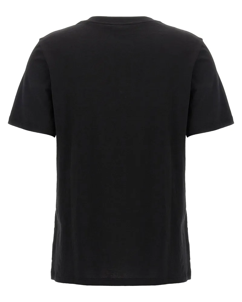 Theory Crewneck Cotton T-Shirt — Black Black