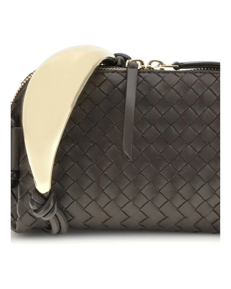 Bottega Veneta Women's Clutch Bag Concert Handle Leather Fondant Lambskin Fondant