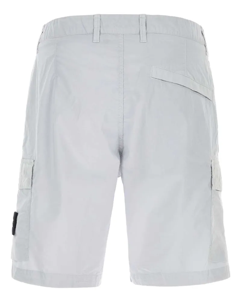 Stone Island Ice Stretch Cotton Bermuda Shorts Skyblue