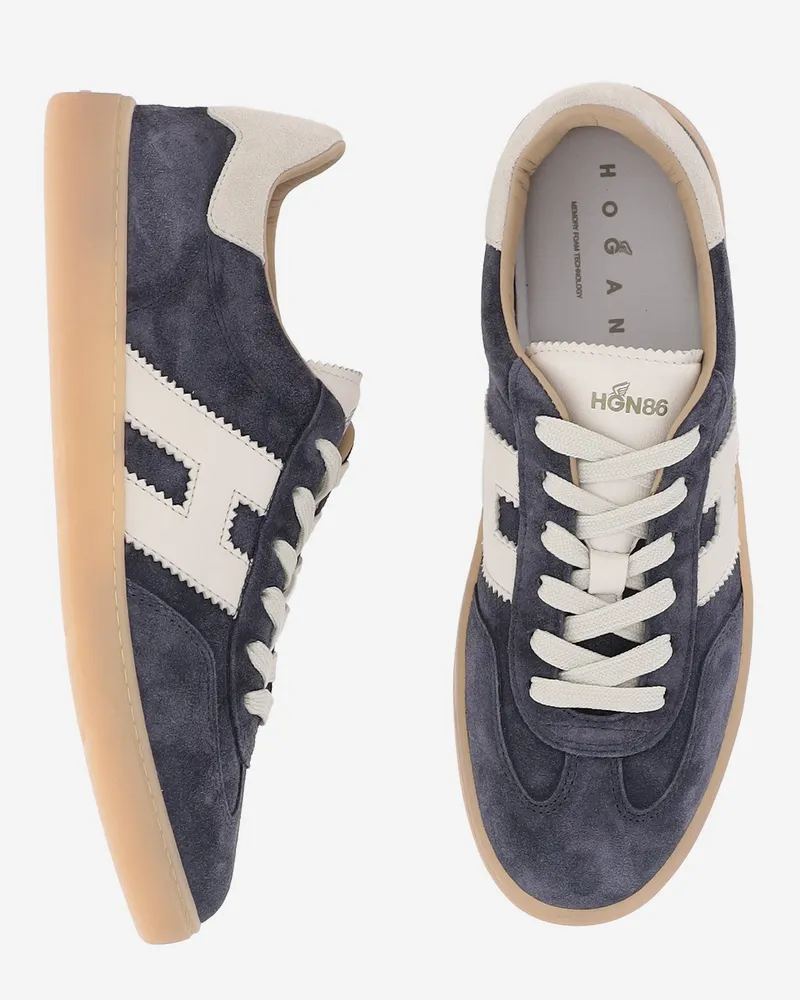 Hogan Men's Sneakers Cool Suede Blue Trainers Navy