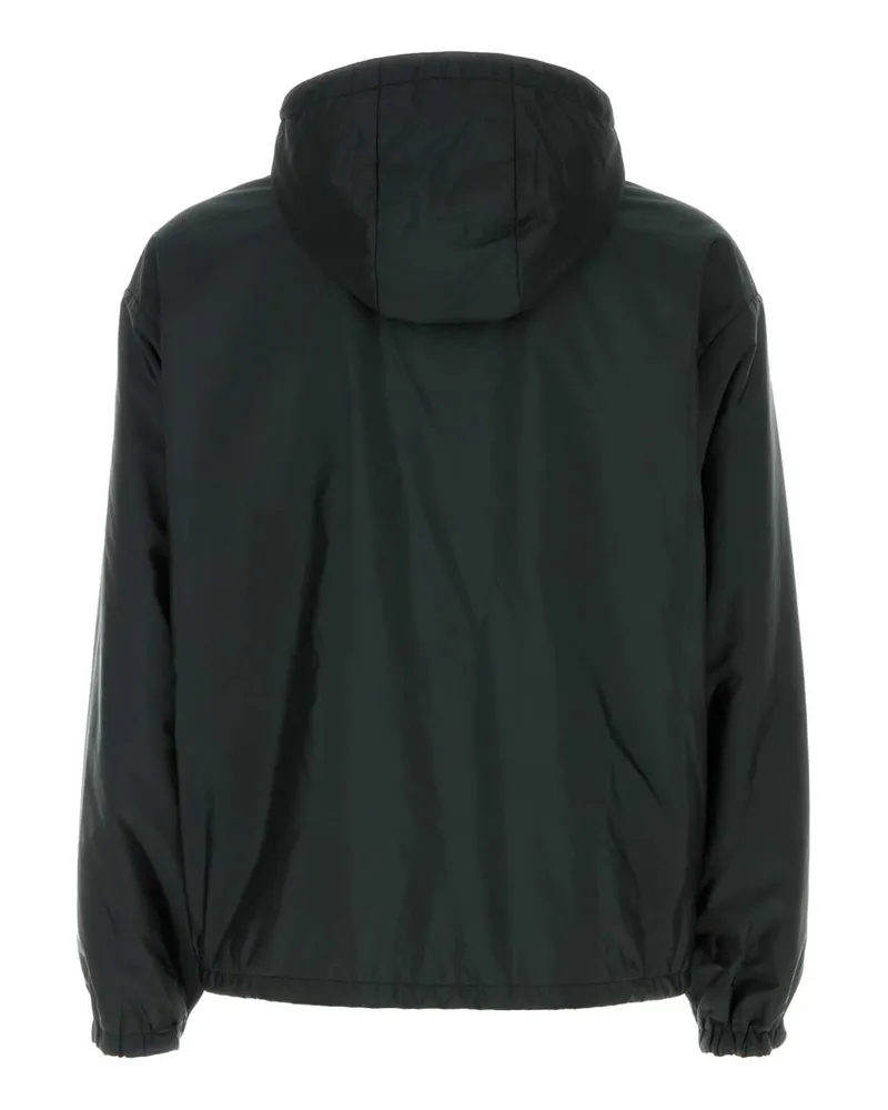 Prada Men's Slate Re-Nylon Jacket Bosco+nero Giubbini Black