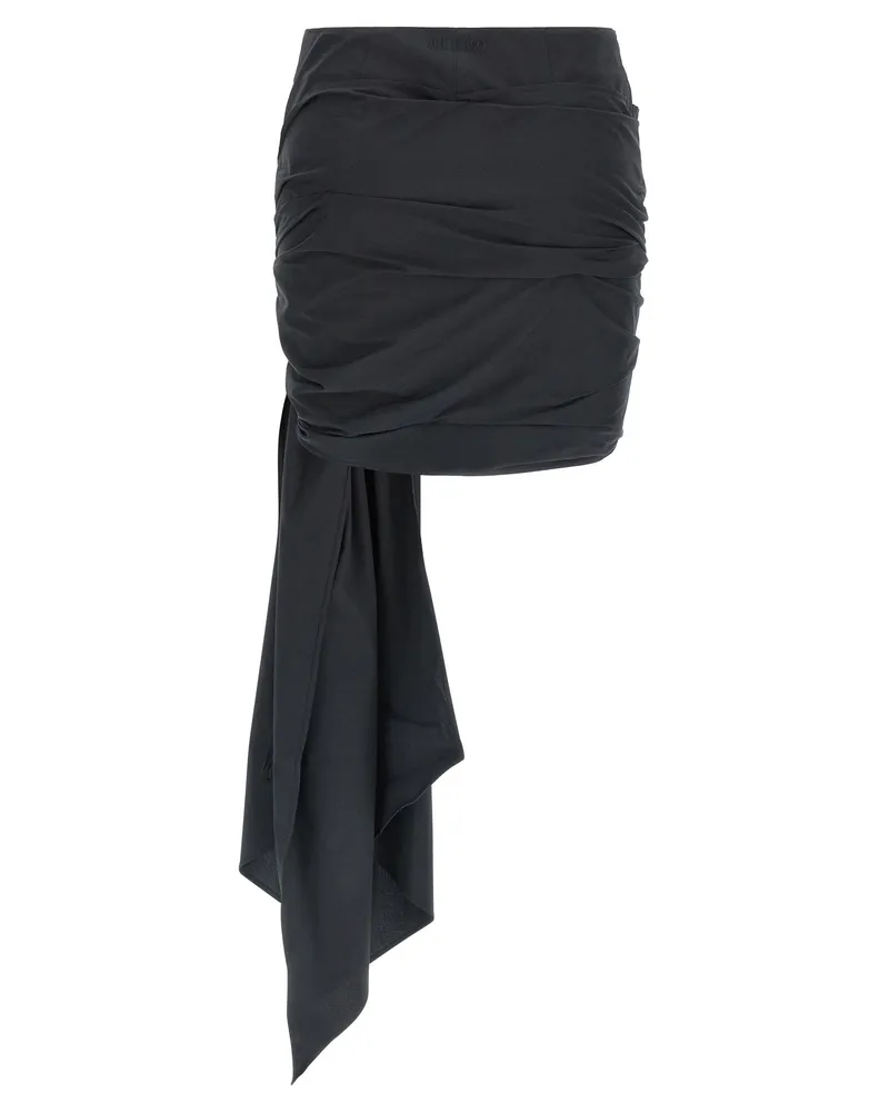 ATTICO Bow Skirt — Black Black