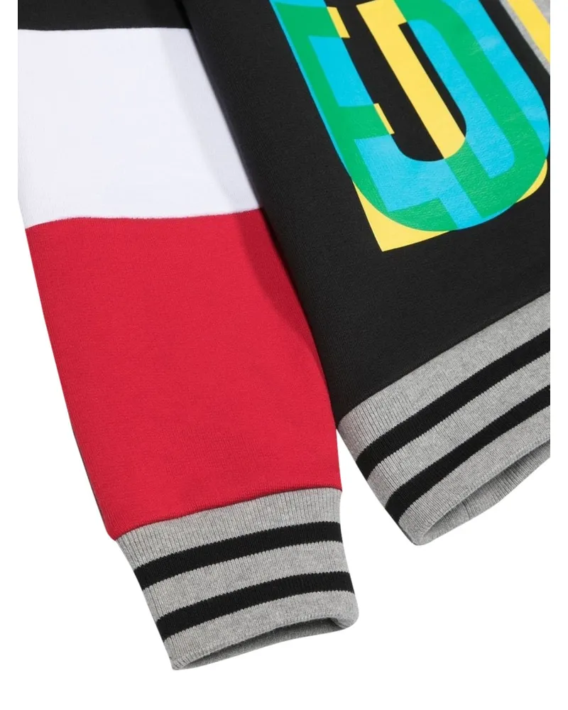 Dsquared2 Slouch-Fit Cotton Sweatshirt — Multicolor Multicolor