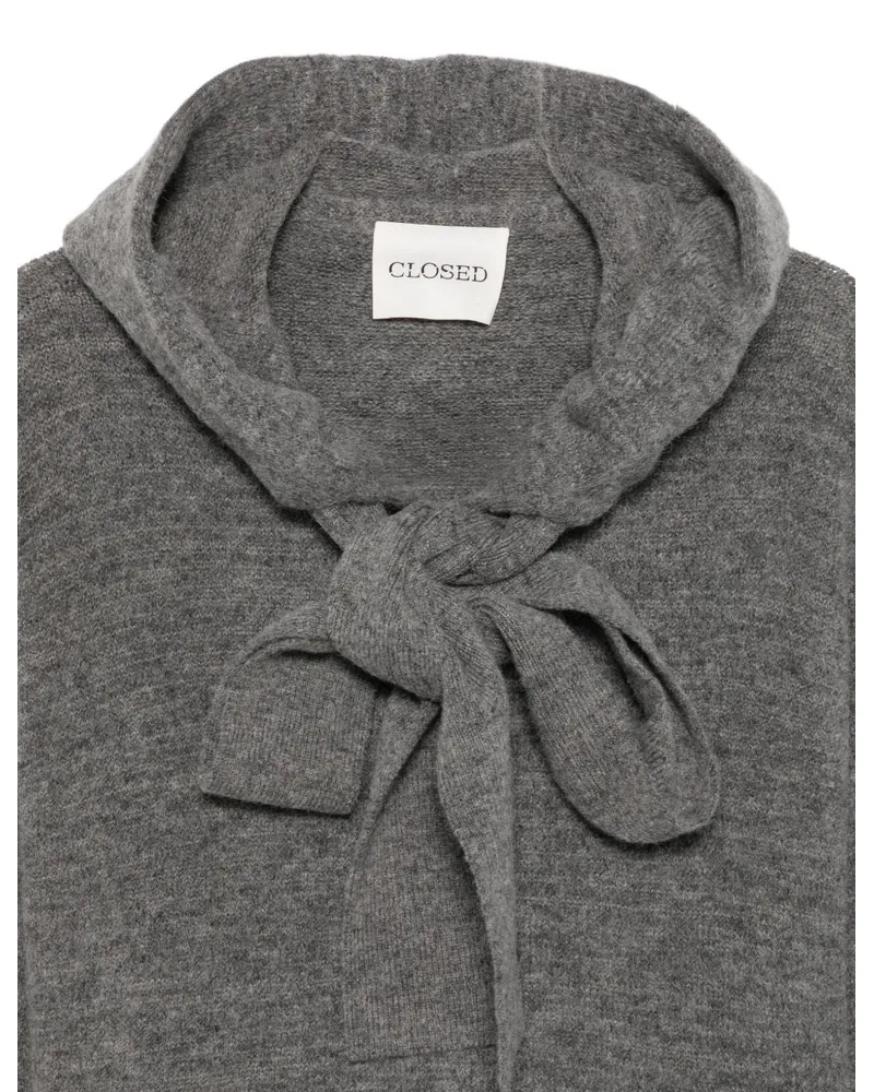 Closed Bow-Detail Knit Sweater — Grey Grey