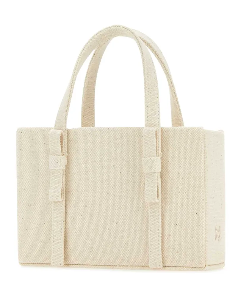 KARA Women's Ivory Canvas Handbag Borse A Mano Beige