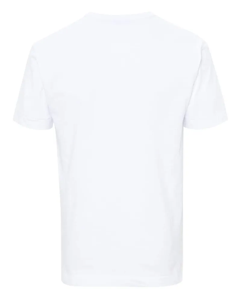 Comme des Garçons Logo-Print Cotton T-Shirt — White White