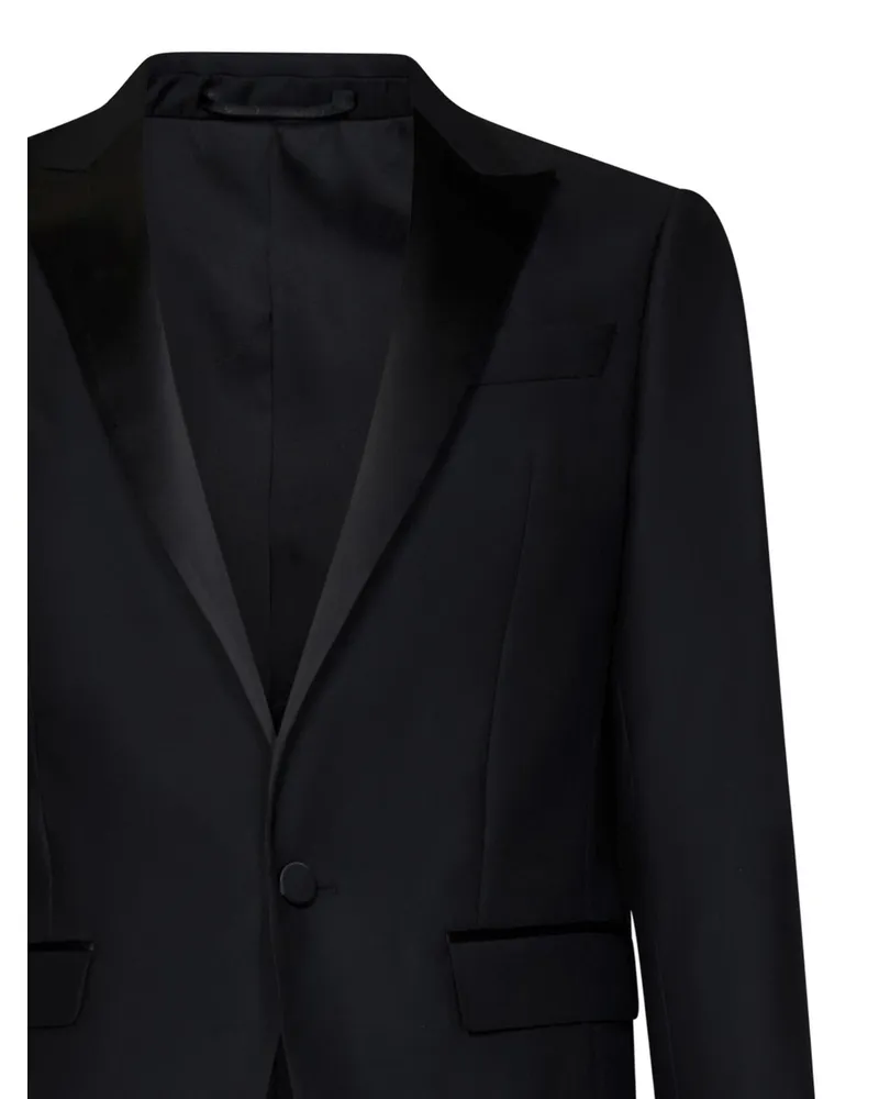 Dsquared2 Men's Suit Berlin Black Virgin Wool Suits Black