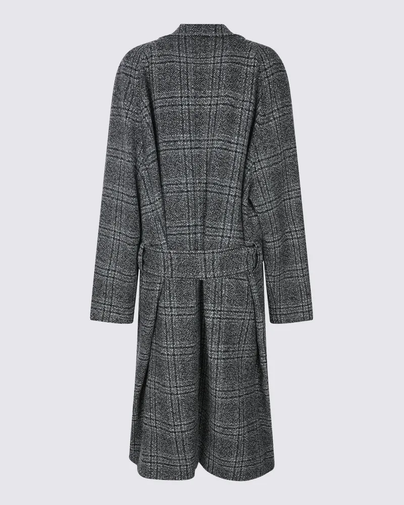 Balenciaga Women's Coats Black-Grey _wo Black/grey Gray