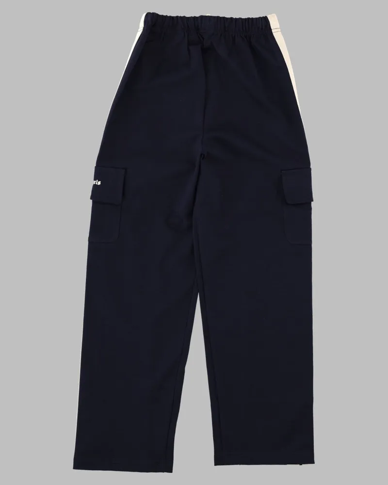 Palm Angels Cargo-Pocket Viscose Blend Joggers — Navy Navy