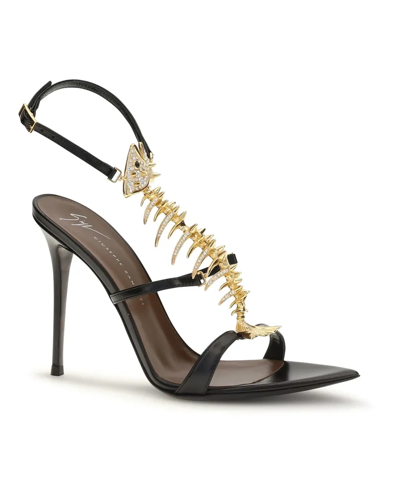 Giuseppe Zanotti Women's Slim Sandals 005 Calf Leather Bos Taurus Black