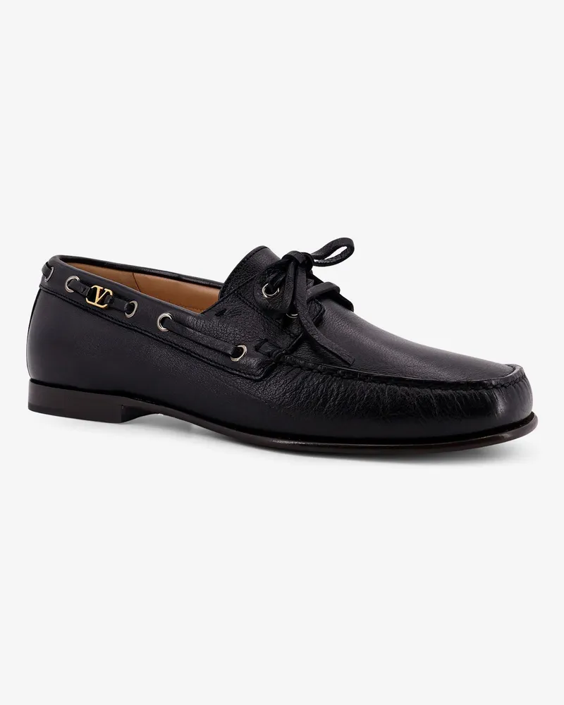 Valentino Garavani Men's Leather Loafers Black Black