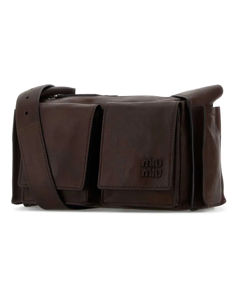 Miu Miu 5bc205vpoo2g7q F0038 Bruciato Borse A Tracolla Bag Brown