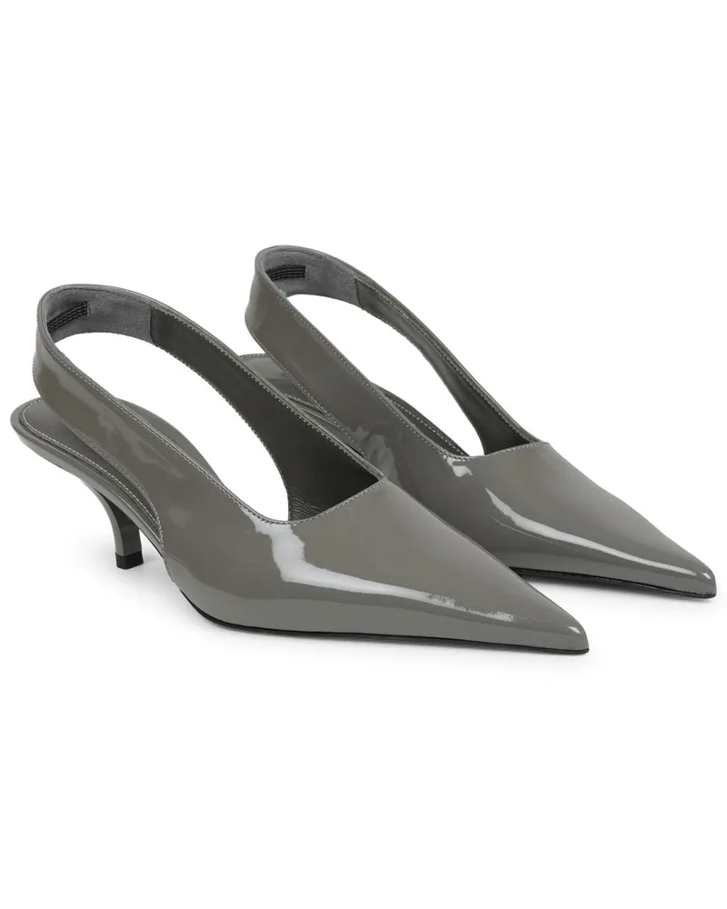 Totême Calf Leather Pumps — Gray Gray